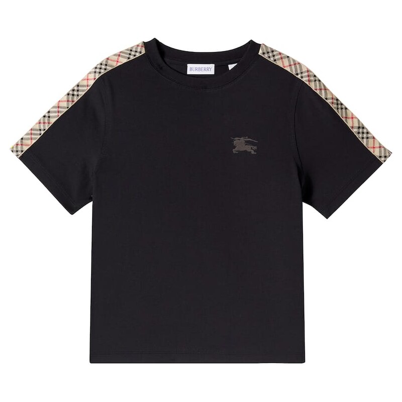 Burberry Kids Burberry Check EKD cotton jersey T-shirt