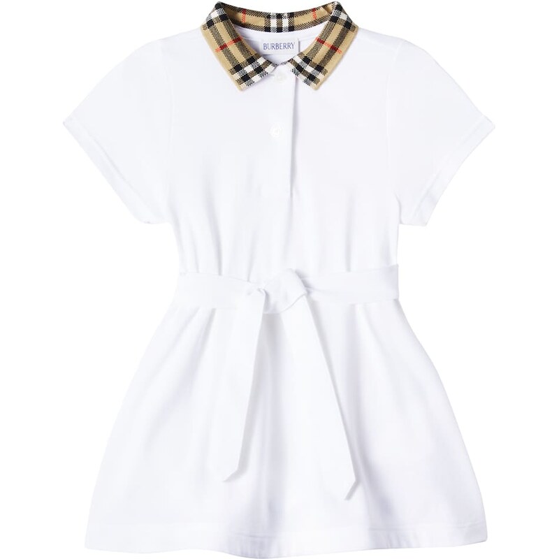 Burberry Kids Burberry Check cotton polo dress
