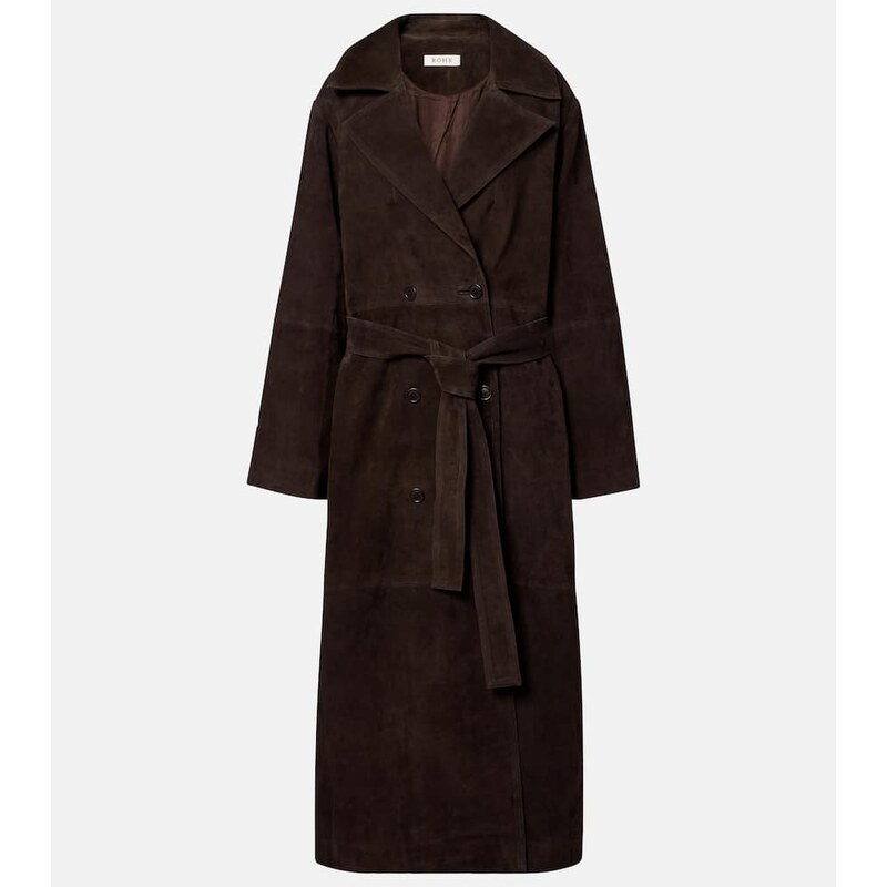 Róhe Suede wrap coat