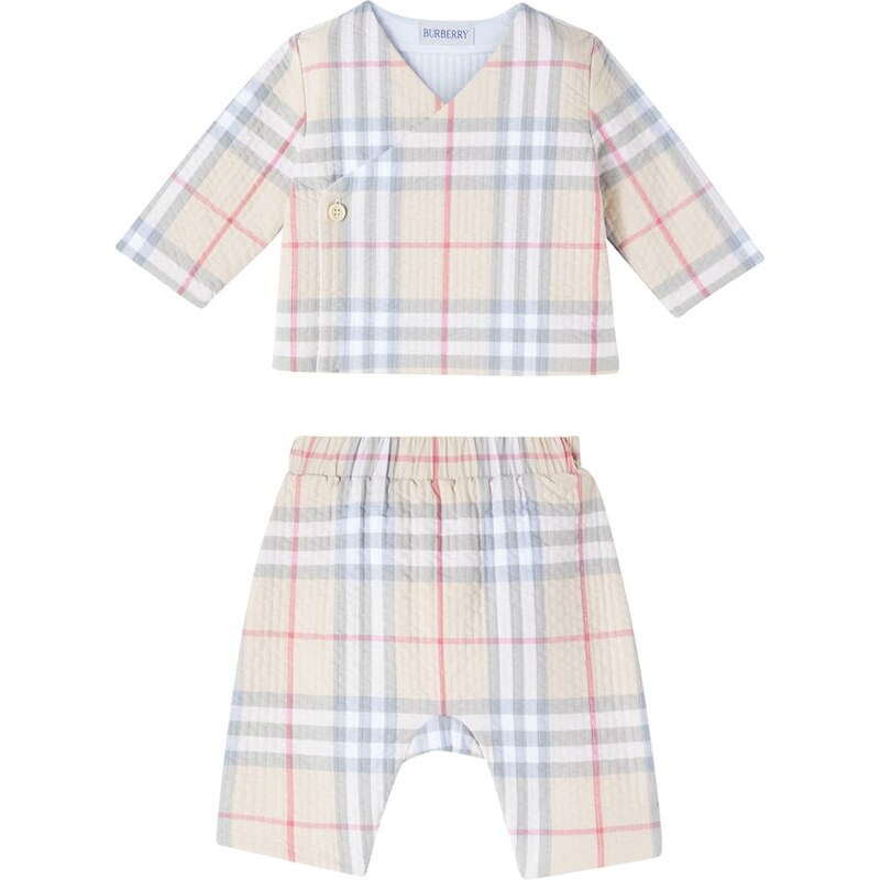 Burberry Kids Baby Burberry Check cotton sweater and pants set