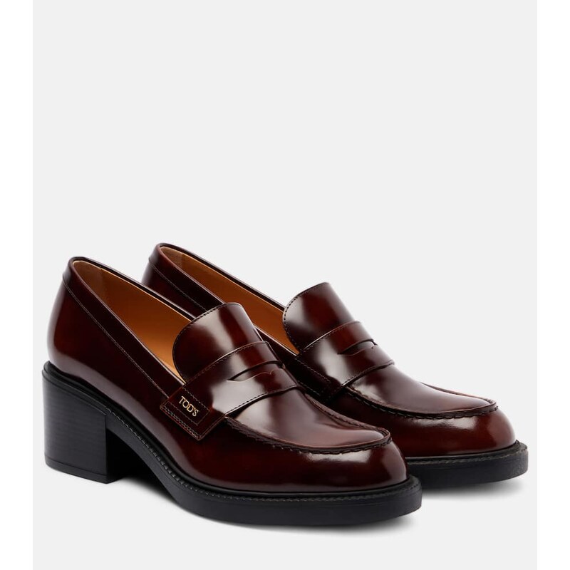 Tods Leather loafer pumps
