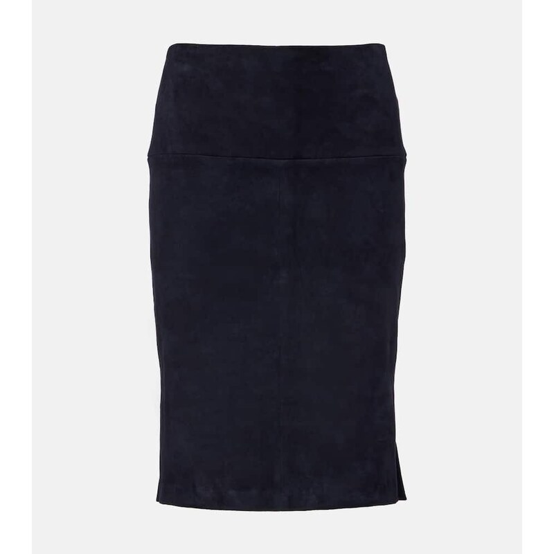 Stouls Gin suede pencil skirt