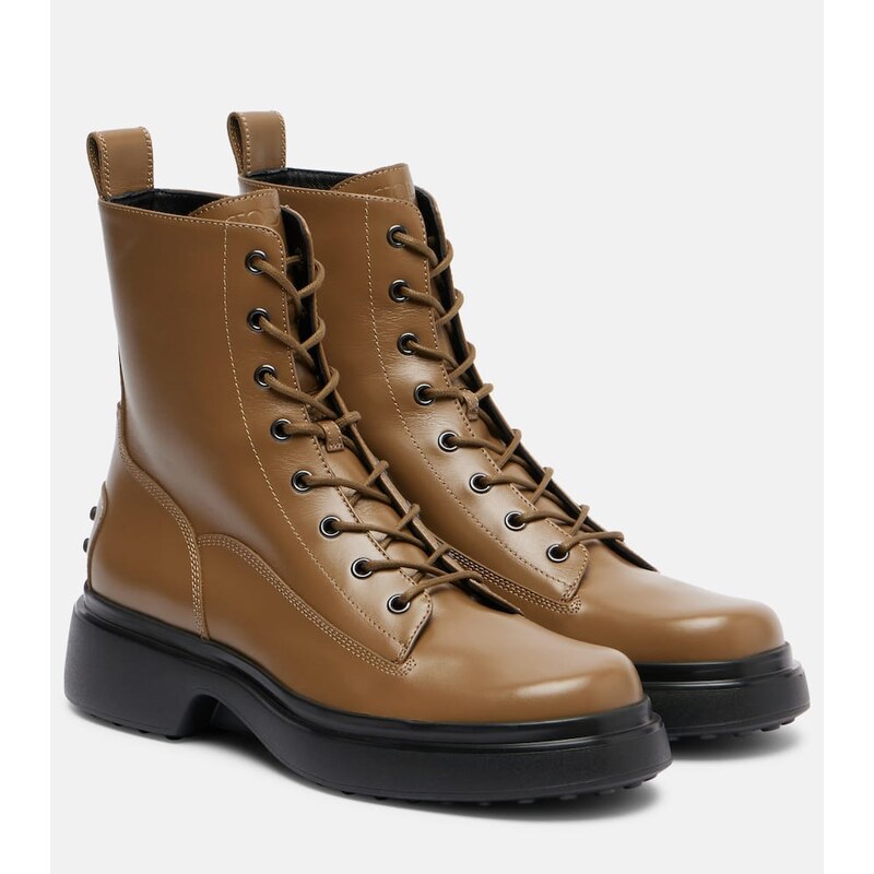 Tods kůžové workery v hnědém odstínu