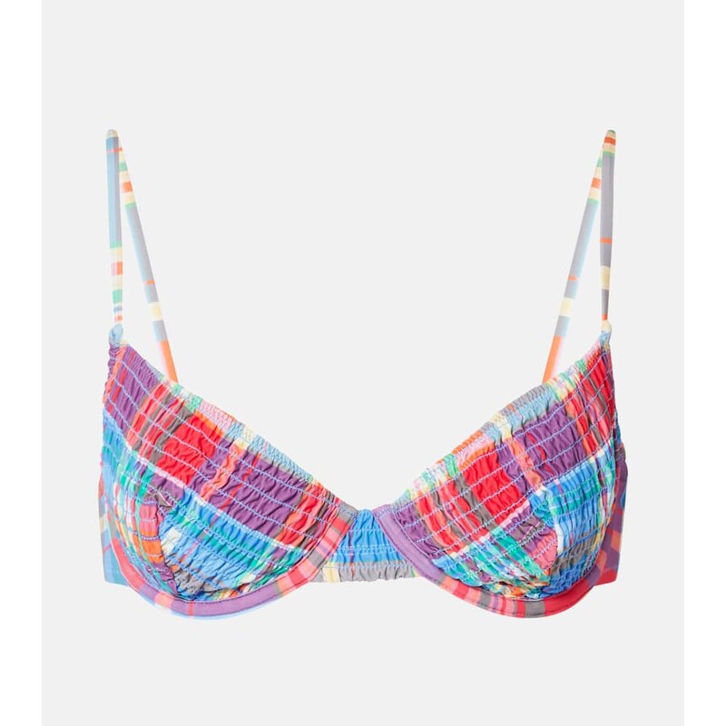 Polo Ralph Lauren UW Balconette Bra checked bikini top
