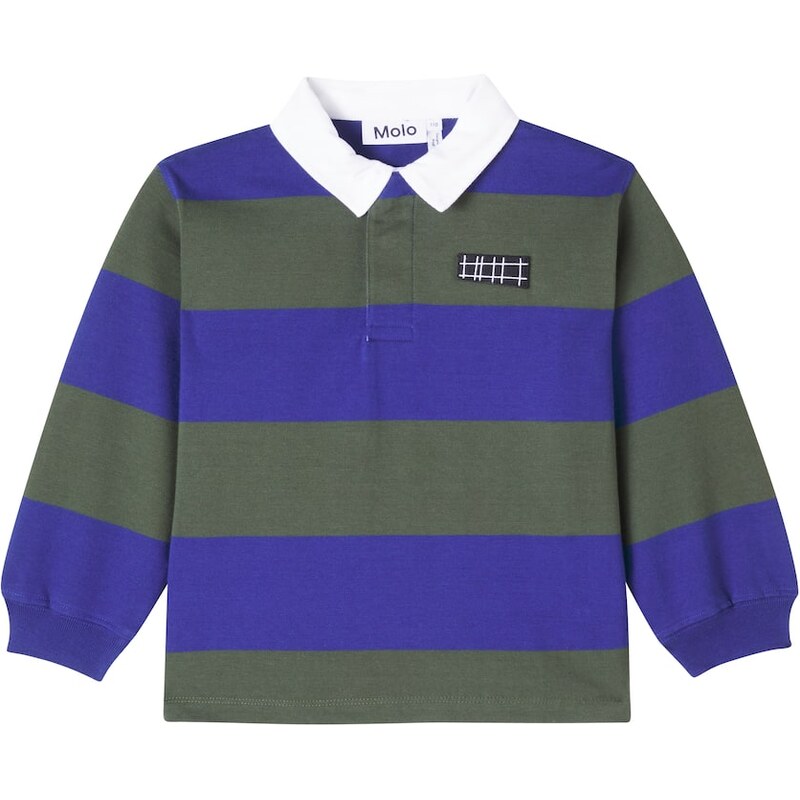 Molo Relz striped cotton polo sweater