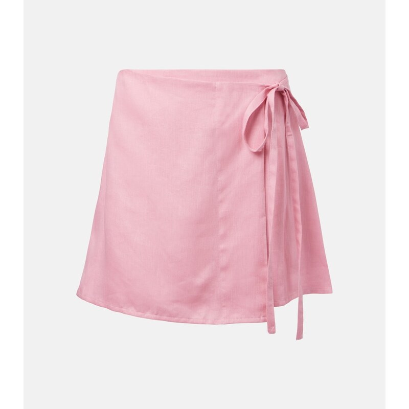 Asceno Positano linen miniskirt