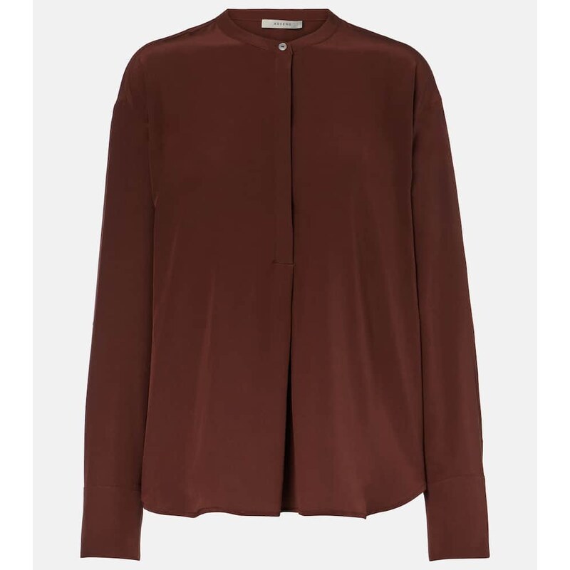 Asceno Remy silk crÃªpe shirt