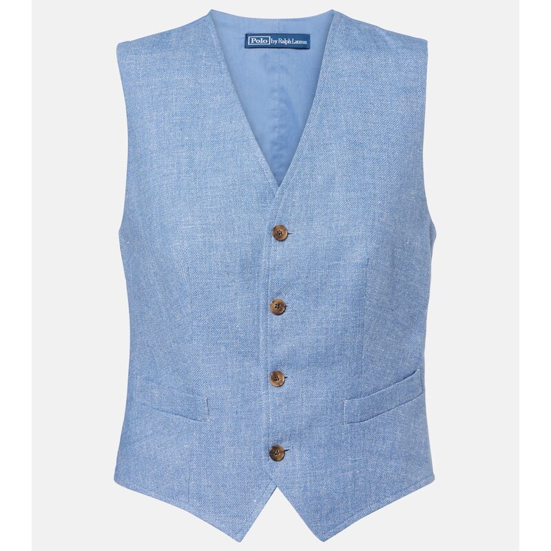 Polo Ralph Lauren Linen and cotton twill vest