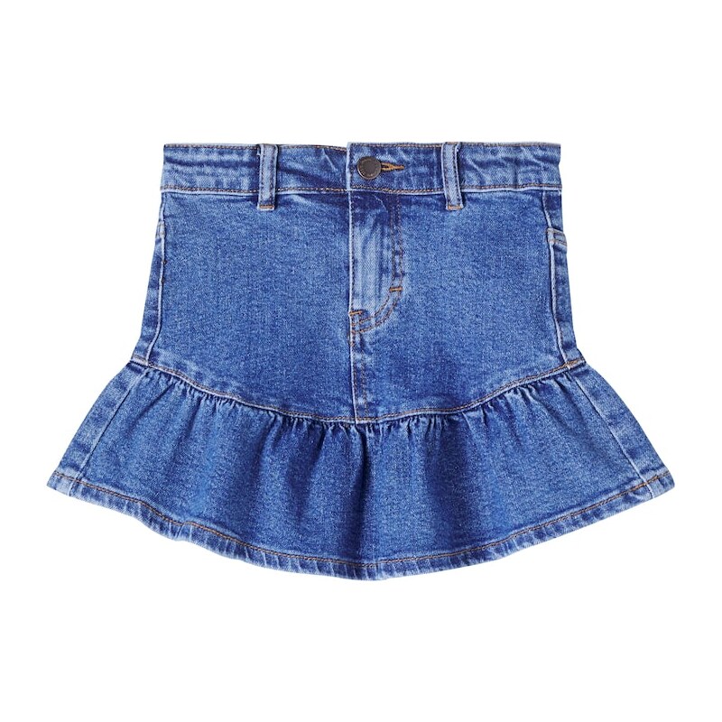 Molo Bridget ruffled denim skirt