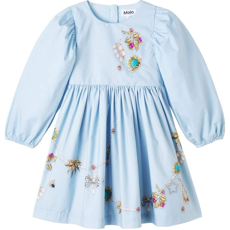 Molo Cilja printed cotton poplin dress