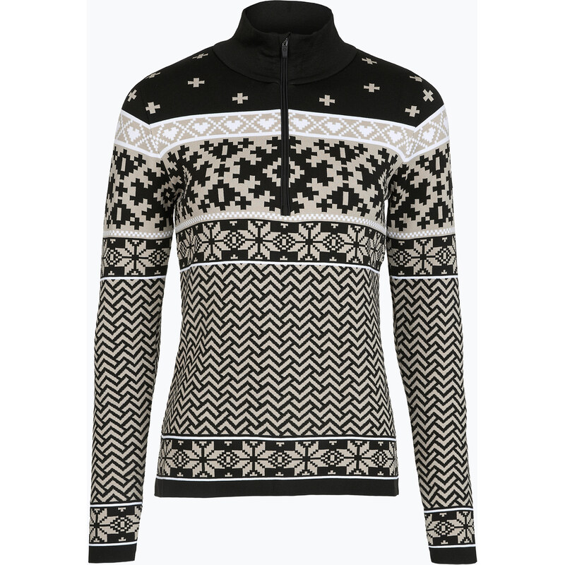 Dámská termo mikina Newland Kristel Half Zip black/stone
