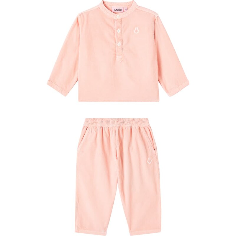 Molo Baby Enoz and Sois cotton shirt and pants set