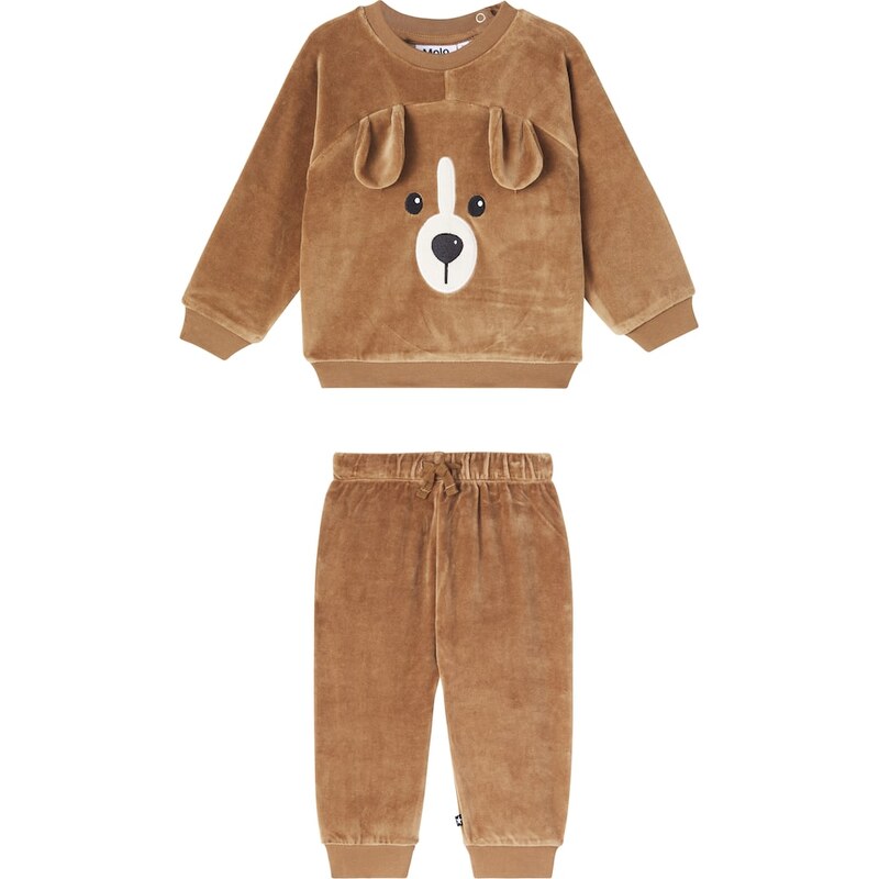 Molo Baby Doggy sweatshirt and sweatpants set