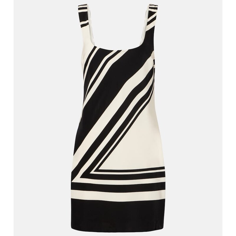 SIR Pietra printed silk crÃªpe minidress