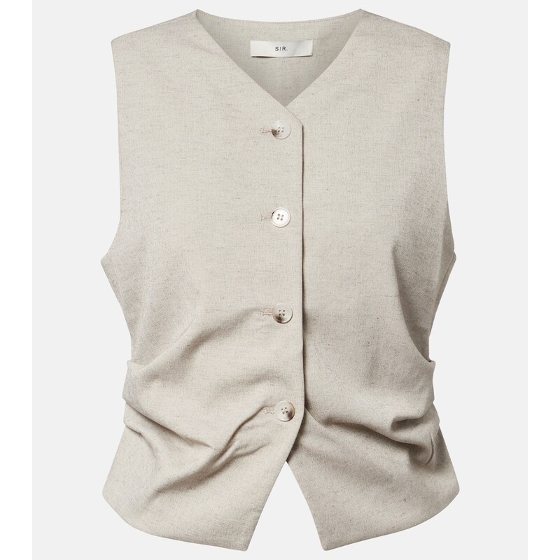 SIR Leone draped vest