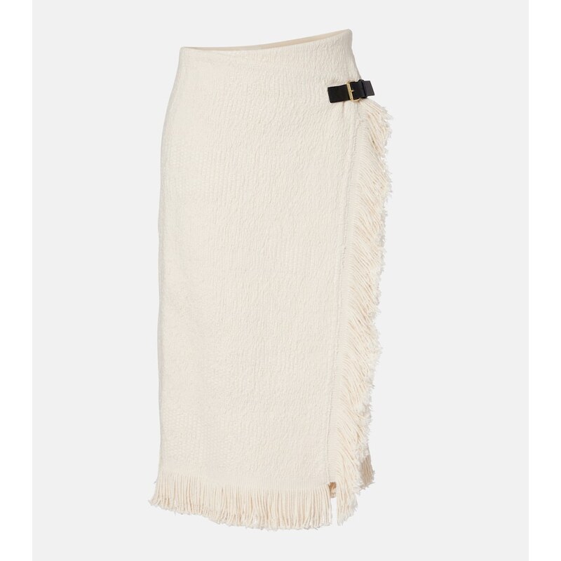 Isabel Marant Galla cotton and linen midi skirt