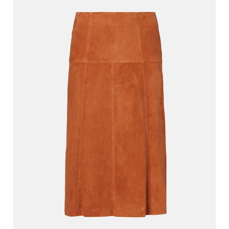 Isabel Marant Devy suede midi skirt