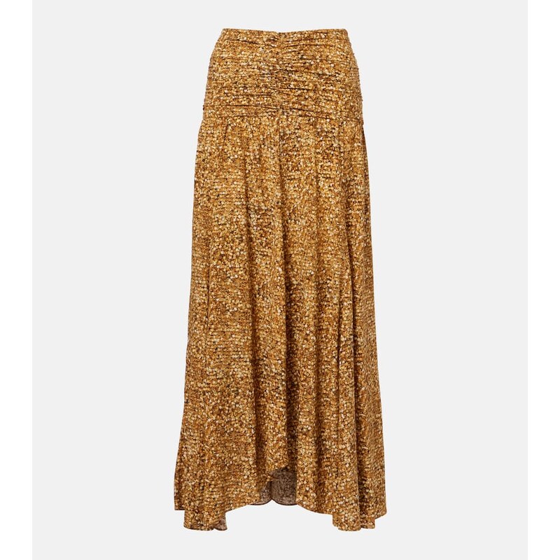 Isabel Marant Syana printed silk-blend maxi skirt