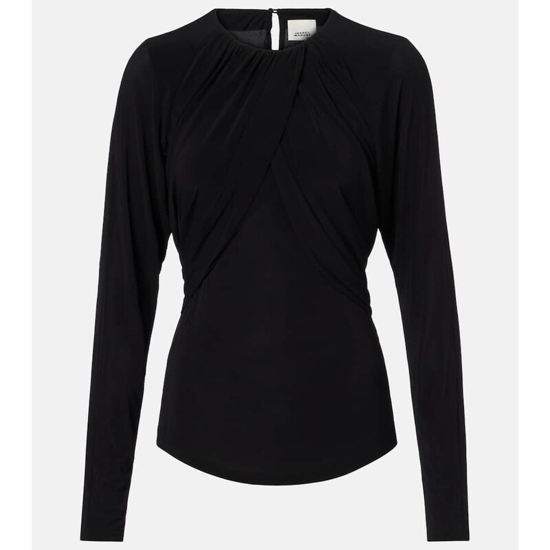 Isabel Marant Gaetane draped jersey top