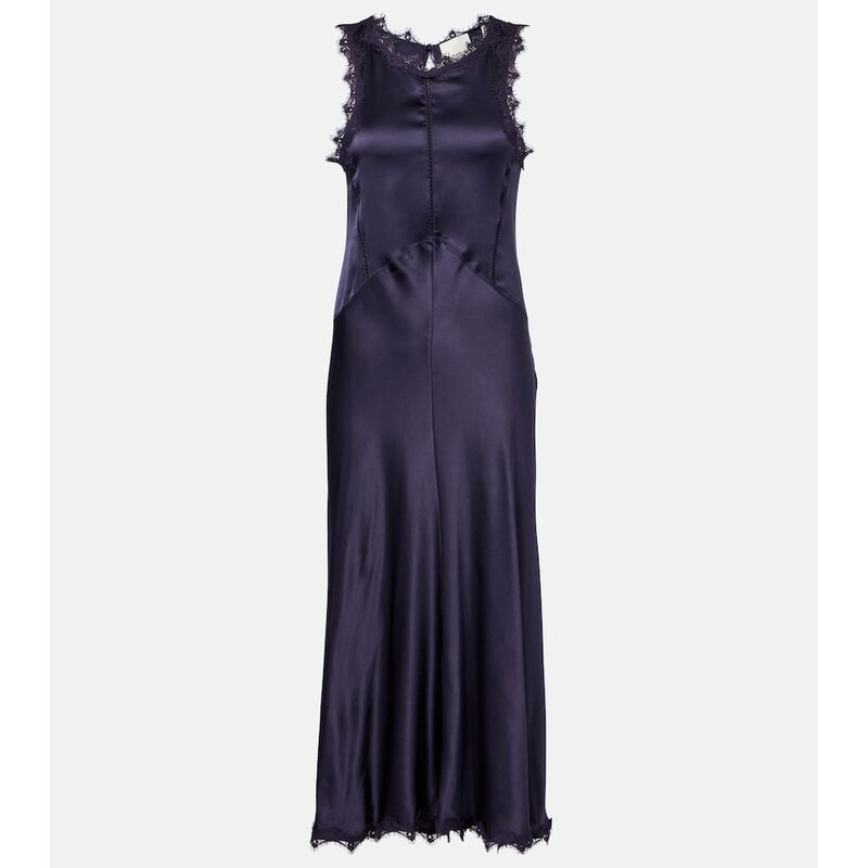 Isabel Marant Jadelia silk-blend satin midi dress