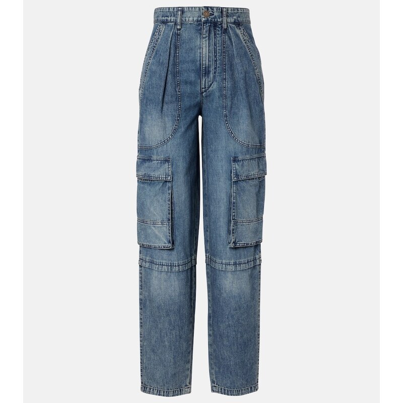 Marant Etoile Nayla high-rise cargo jeans
