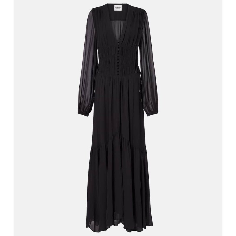 Marant Etoile Briane shirred maxi dress