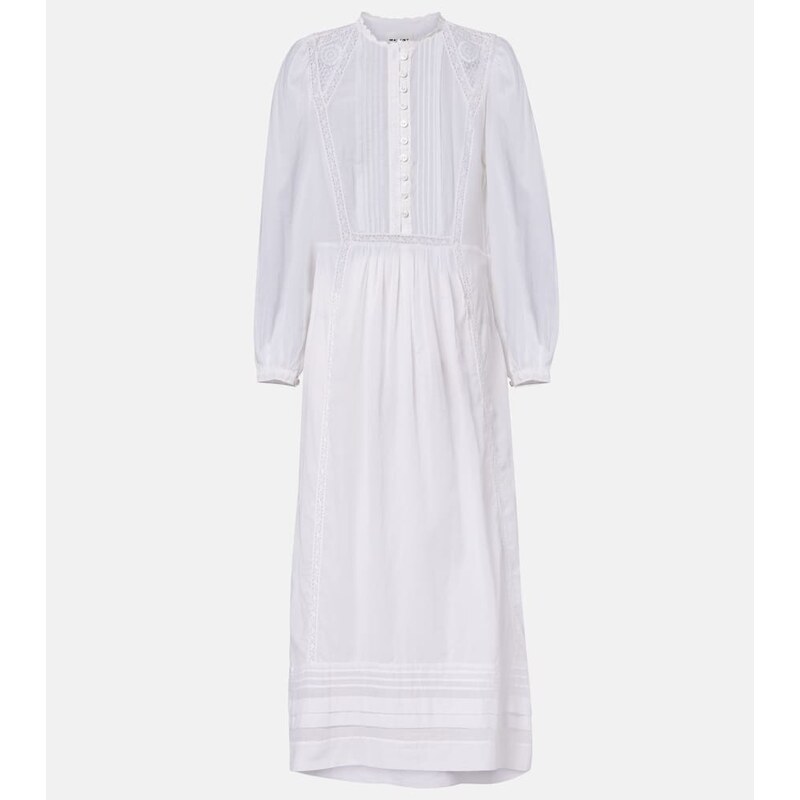 Marant Etoile Gisela lace-trimmed cotton maxi dress