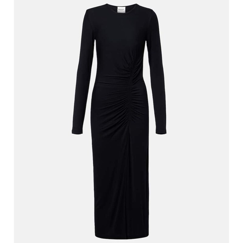 Marant Etoile Jelina gathered jersey maxi dress