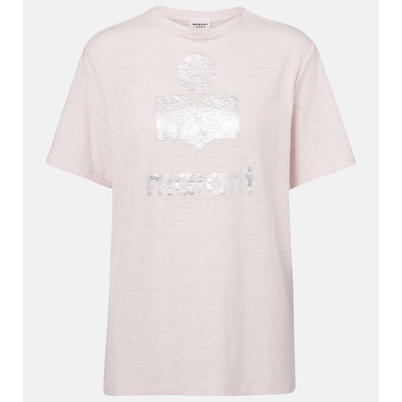 Marant Etoile Zewel logo linen T-shirt