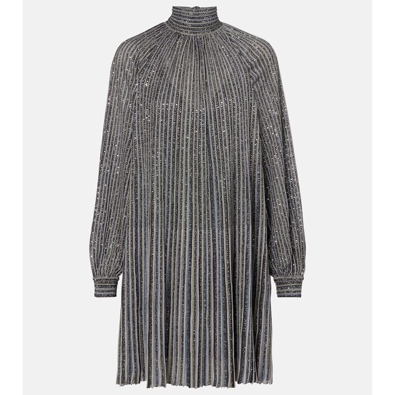 Missoni Lamé minidress v šedé a barevné variantě