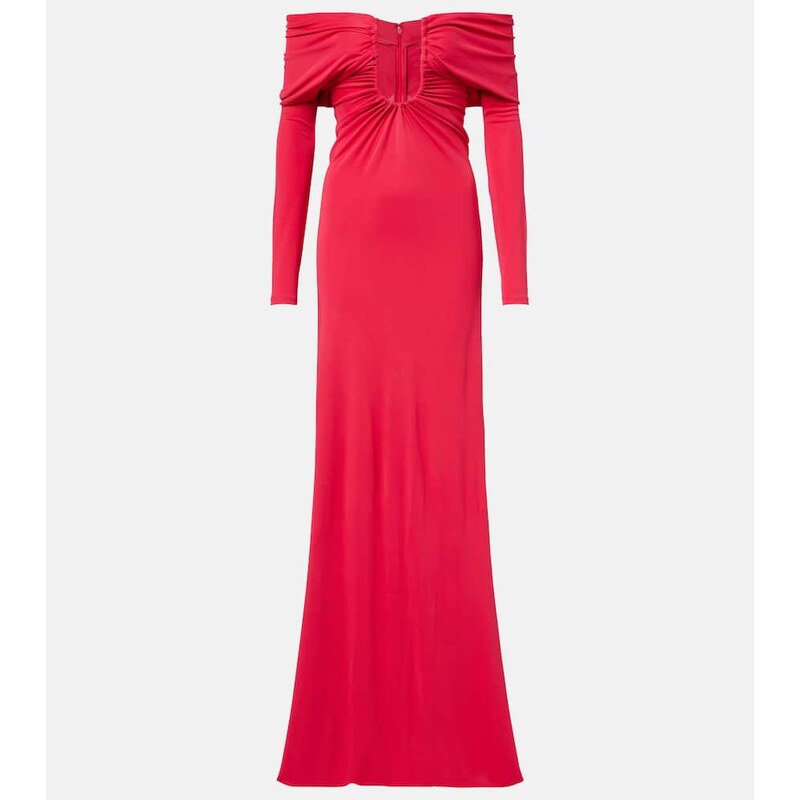 Christopher Esber Arced Palm cutout gathered gown