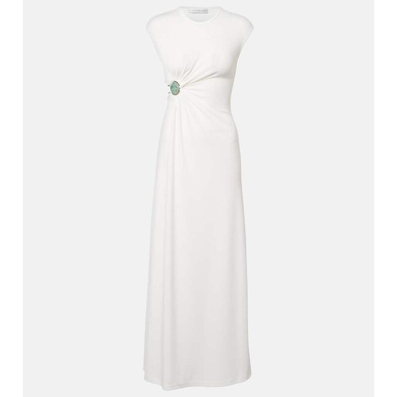 Christopher Esber Mineral Stone embellished jersey gown