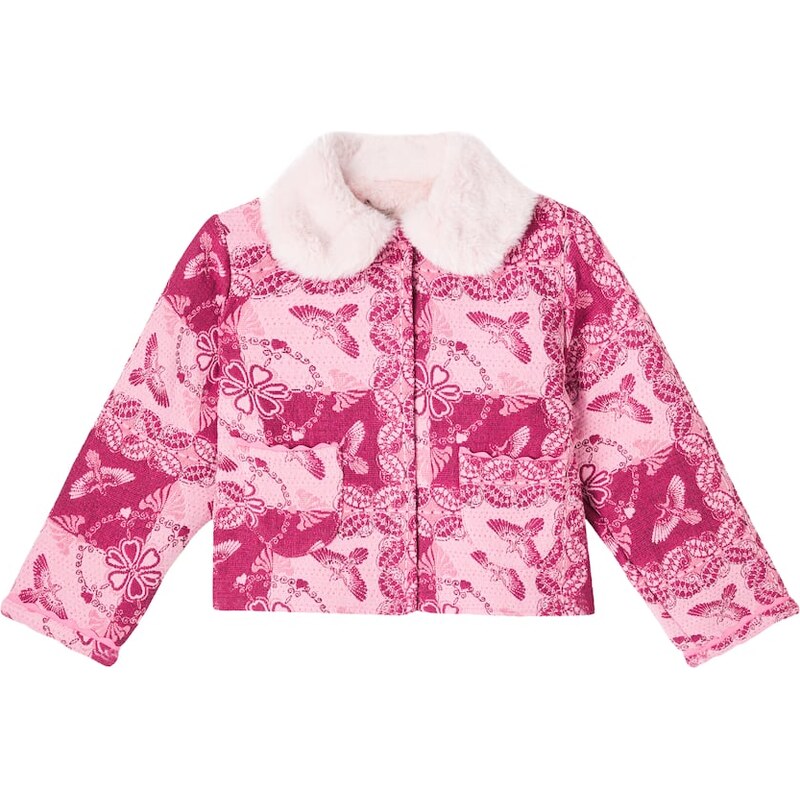 Bebe Organic Nina needlepoint cotton-blend jacket
