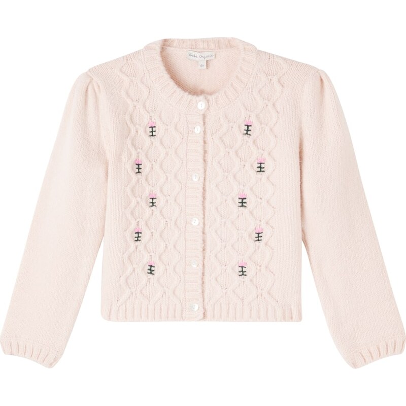 Bebe Organic Rosine embroidered cardigan
