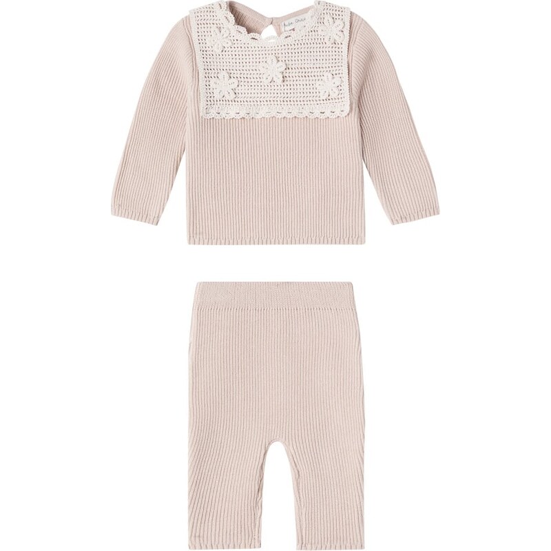 Bebe Organic Baby Lucette set of cotton sweater and pants