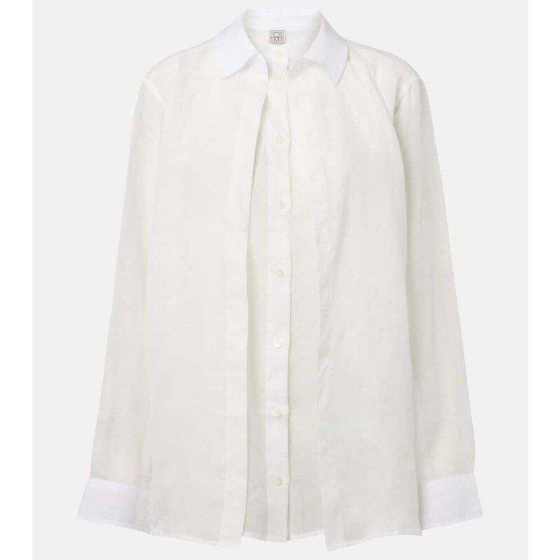 Toteme Layered ramie voile shirt