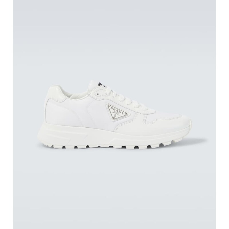 Prada Re-Nylon and leather sneakers