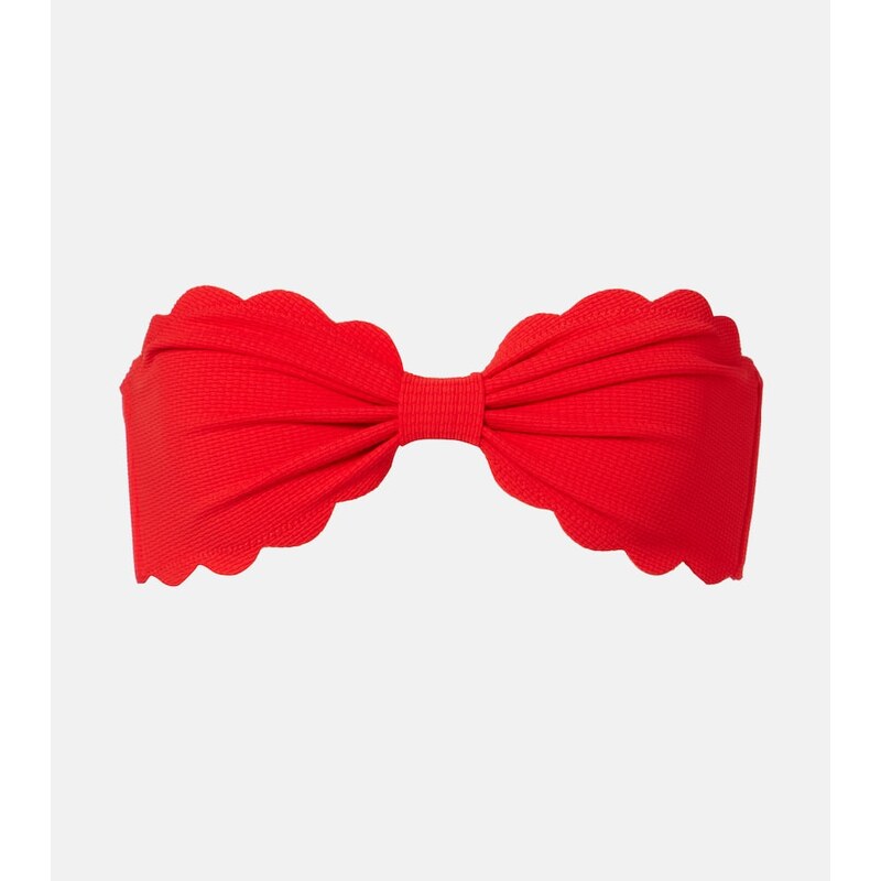 Marysia Antibes scalloped bandeau bikini top