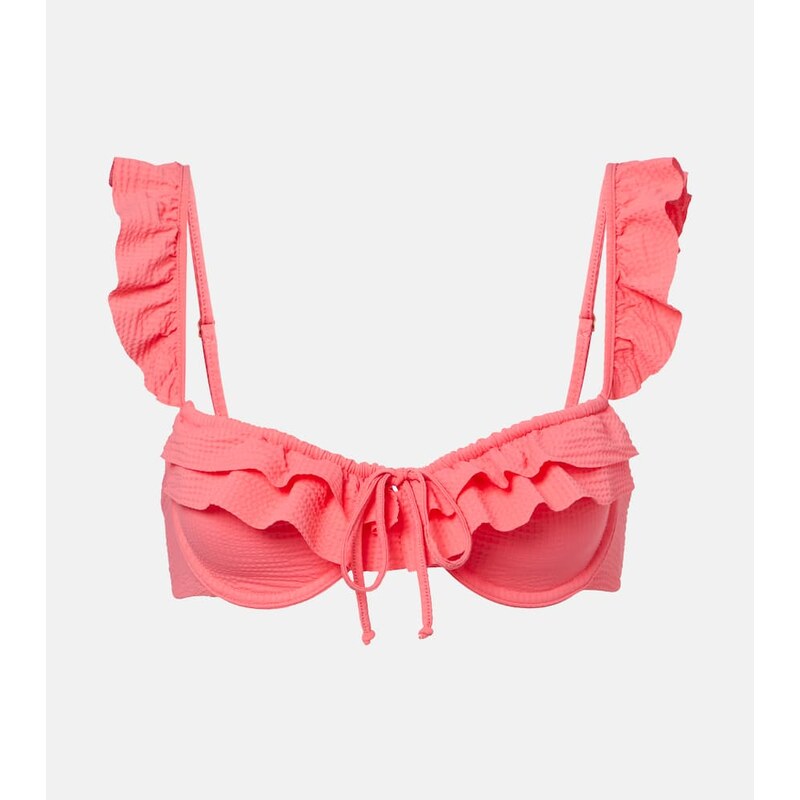 Marysia Seraphine ruffled bikini top