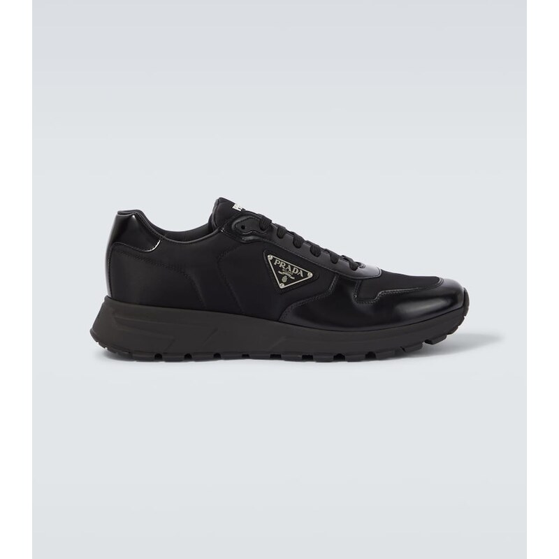 Prada Re-Nylon and leather sneakers
