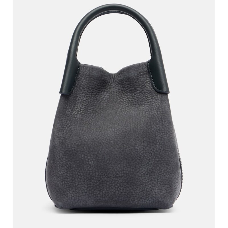 Loro Piana Bale Micro leather bucket bag