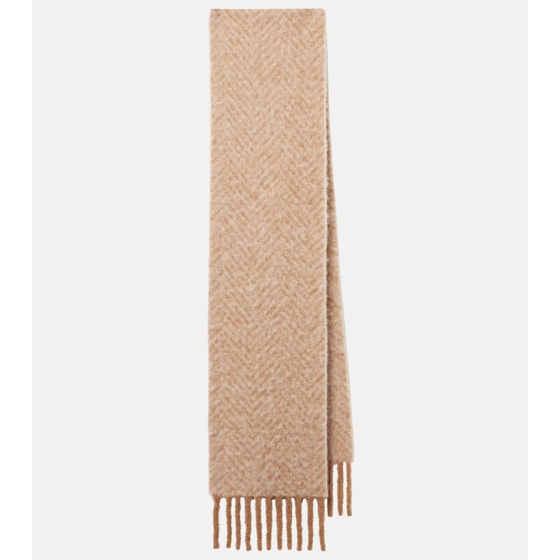 Loro Piana Chevron alpaca-blend scarf