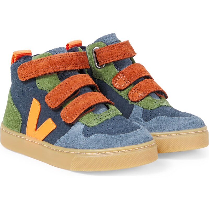 Veja Kids V-10 suede high-top sneakers