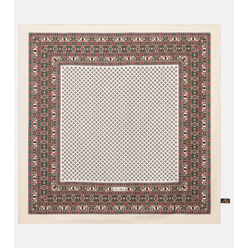 Loro Piana Printed silk scarf