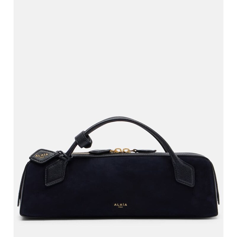 Alaïa Le Teckel Small kabelka z kůže, barva Minuit