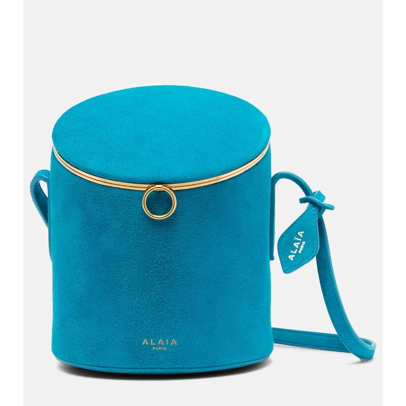 Alaïa La Canette Small suede bucket bag