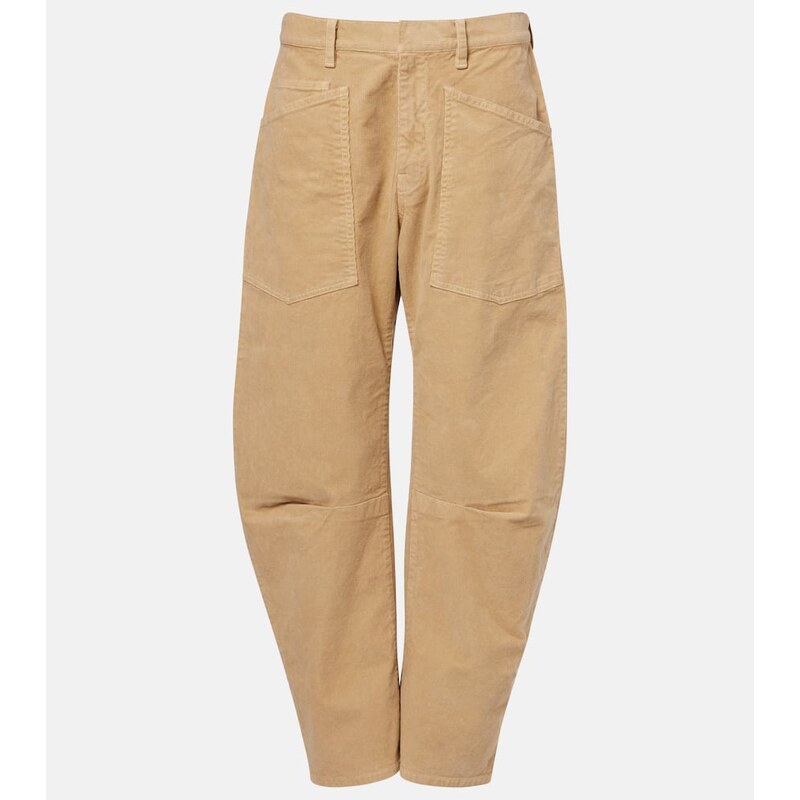 Nili Lotan Shon corduroy barrel-leg pants