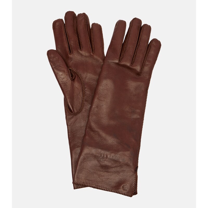 Loro Piana Cashmere and silk-lined leather gloves