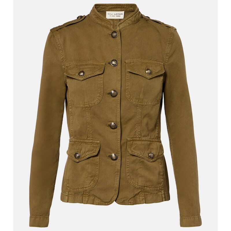 Nili Lotan Mona cotton and linen jacket