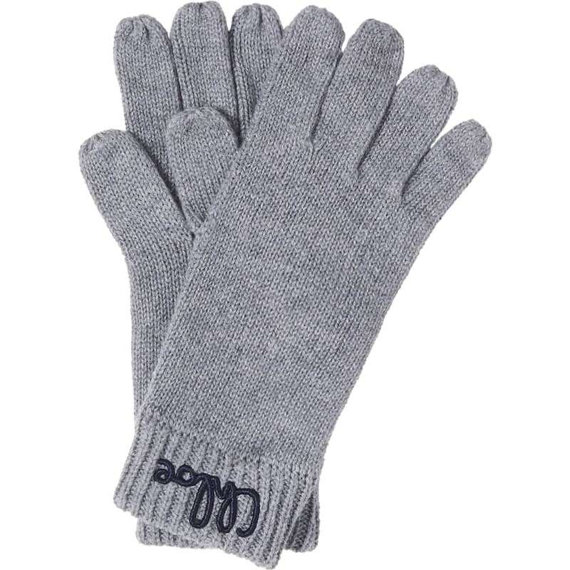 Chloe Kids ChloÃ Kids Embroidered cotton and wool gloves